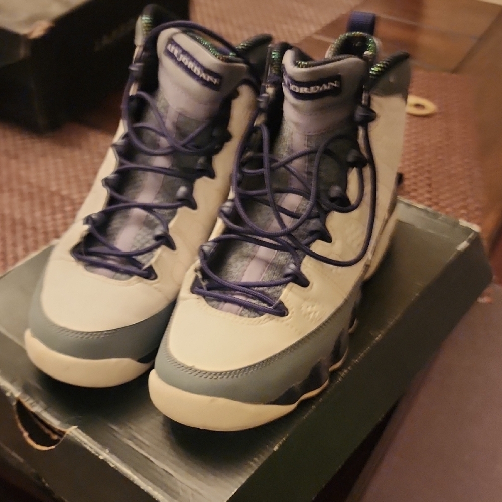 Air Jordan Sneakers - Gray and Purple